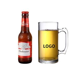 แก้วเบียร์แก้วใสพิมพ์โลโก้ตามสั่งสำหรับร้านอาหาร ขายส่ง - Product Image 4