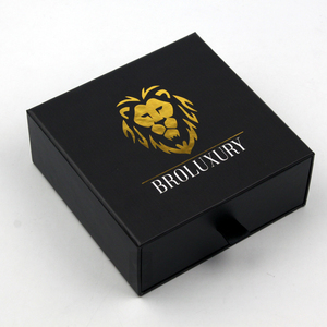 Boîte cadeau de luxe en carton rigide coulissante pour bijoux, emballage en papier pour bagues, boucles d'oreilles et colliers, vente en gros - Product Image 1