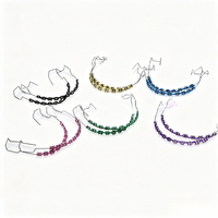 Chaîne décorative amovible pour bracket dentaire YL couleur unie, modèle orthodontique tendance, accessoire buccal manuel DIY pour appareil dentaire