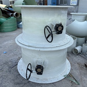 Dewei Fiberglass Butterfly Valve Air Volume Regulation 220V AC Flanged Large Diameter Control Valve - Product Image 3