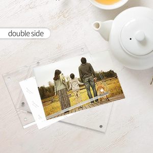 Wholesale Handmade Clear Acrylic Photo <b>Frame</b> <b>4x6</b> Customizable Size Eco-Friendly Waterproof - Product Image 4