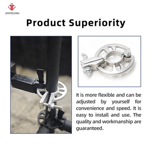 Thép bền di động di động giai đoạn khối phụ kiện với kết nối cài đặt nhanh chóng bạc/màu đen hàn xây dựng - Product Image 5