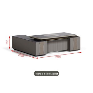 Bureau de direction moderne et luxueux avec rangement pour câbles, idéal pour le bureau et les immeubles de bureaux - Product Image 5