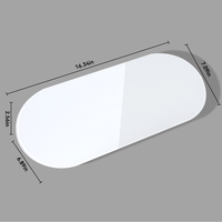 Support de clavier d'ordinateur de bureau en verre, tableau blanc effaçable à sec, calculatrice, tableau blanc avec tiroir, organiseurs de bureau