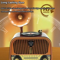 Radio rétro 1319BT/1318BT AM/FM, haut-parleur sans fil BT, lecteur de musique MP3, scanner de radio, radio multifonction, recherche automatique de chaînes