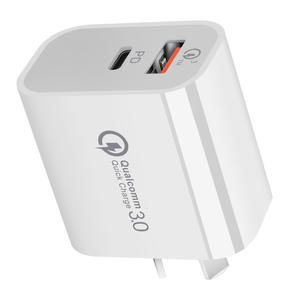 <span class=keywords><strong>Chargeur</strong></span> rapide intelligent 20W PD double port USB <span class=keywords><strong>A</strong></span> et C, adaptateur mural pour une charge rapide pour Apple, iPad, <span class=keywords><strong>Samsung</strong></span>, <span class=keywords><strong>Galaxy</strong></span> <span class=keywords><strong>Tab</strong></span>, iPhone - Product Image 5