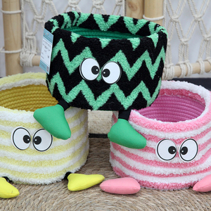 Vendita calda piccolo simpatico cesto portaoggetti in cotone design animale - Product Image 4