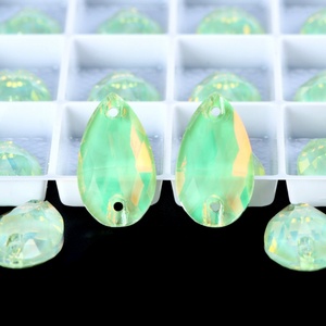 OLeeya Premium Quality Rhinestones Sewing-on Mocha Opal Teardrop Glass Sew on Rhinestone Crystals for <b>Dance</b> Costume Bikini <b>Dress</b> - Product Image 2