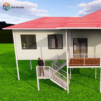 Rumah kontainer kecil dapat dilipat, rumah Prefab 20 kaki 40 kaki