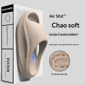 Nouvelles pantoufles compensées à bout ouvert 2025, antidérapantes, respirantes, à semelle épaisse, en EVA, pour l'extérieur, avec logo personnalisé pour hommes et femmes - Product Image 5