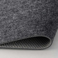 Tapis antidérapant en feutre double face résistant aux taches, avec base inférieure en caoutchouc antidérapant et grille en TPR, pour ateliers automobiles et évacuation des déversements