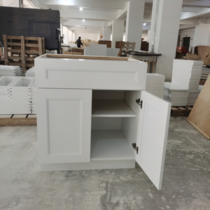 Bán buôn tùy chỉnh Shaker phong cách tủ bếp bằng gỗ đã sẵn sàng để lắp ráp với đá cẩm thạch Laminate hoặc nhựa bàn - Product Image 2