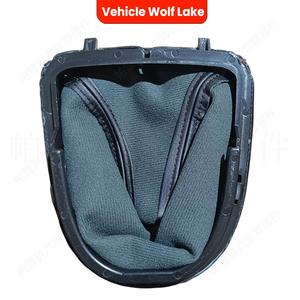 Palanca de cambios para coche Wolf Lake, cubierta de palanca de cambios de 5 velocidades para Seat Leon II MK2 2006-2012, costuras rojas - Product Image 1