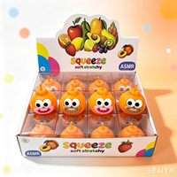 Nouveauté 2026 : Boîte Mystère de Jouets Squishy en TPR de Haute Qualité, Mignons et Moelleux (Thème Fromage & Fruits), Jouets Anti-Stress