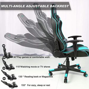 Chơi Game Ghế <span class=keywords><strong>PU</strong></span> Da Điều Hành Ergonomic Ghế Văn Phòng Cán Racing PC Bàn Ghế Tựa Lưng Và Điều Chỉnh Chiều Cao - Product Image 5