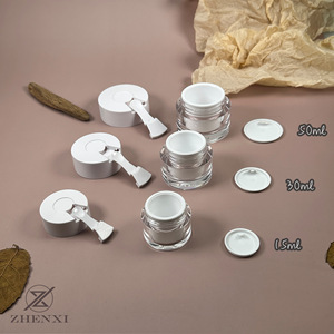 Cream Jar 15ml 30ml 50ml With Scoop Travel Sample Bottle For Skincare <b>Packaging</b> - Product Image 2