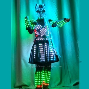Traje de Robot LED para mujer, vestido <span class=keywords><strong>Guetta</strong></span> de Halloween, puesta en escena, disfraz de zancos para Navidad, Año Nuevo, Año Nuevo chino - Product Image 5