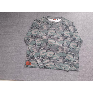 Custom Hoge Kwaliteit Heren Camo Design Crew Hals Thermische Wafel Gebreide T-Shirt Heren Oversized Boxy T-Shirt Met Lange Mouwen - Product Image 2