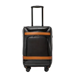 Pu Lederen Travel Bagage Tassen Sets Fabriek Prijs Trolley Koffer Trolley Bagage