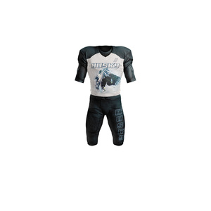 Uniformes de football américain 100 % polyester, manches courtes, qualité supérieure, personnalisables par sublimation. - Product Image 1