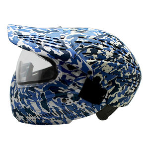 <span class=keywords><strong>Masque</strong></span> de <span class=keywords><strong>Paintball</strong></span> tactique bleu marine, couverture complète de la tête, Anti-buée avec lentille thermique colorant I4 - Product Image 2