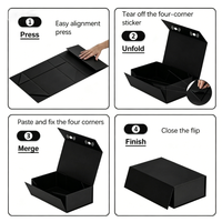 Emballage de luxe personnalisé, boîte cadeau magnétique pliable pour vêtements
