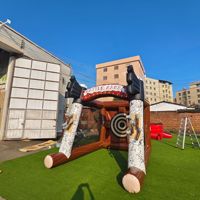 Jeu de lancer de hache gonflable, modèle interactif pour team building extérieur et événements de carnaval, vente en gros