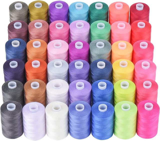 All-Purpose High Tensile 100% Polyester Sewing Thread Cones Spools for Sewing Serger Machines Hand Embroidery-Eco-Friendly OEKO