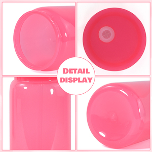 Bicchieri in plastica acrilica <span class=keywords><strong>da</strong></span> 16 once <span class=keywords><strong>con</strong></span> coperchi colorati Design minimalista barattolo di birra boccale cinque colori che personalizzano il Logo Back School - Product Image 5