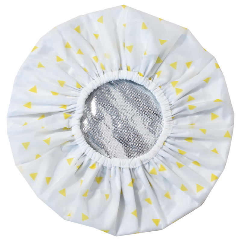 Bonnet de traitement capillaire triangle jaune