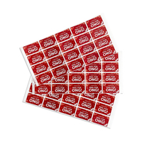 Toptan özelleştirilmiş Scratch Off piyango biletleri baskılı çift katmanlı yapışkanlı kağıt hediye kartları
