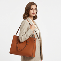 Sac à bandoulière pour ordinateur portable grande capacité, nouvelle mode, avec logo personnalisé, pour femme, à sangle unique, ouverture supérieure, en PU et doublure en polyester
