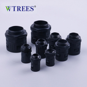 Conector de inserción recta de plástico de nylon Wtrees Cable Gland PG para conducto corrugado IP65 - Product Image 3
