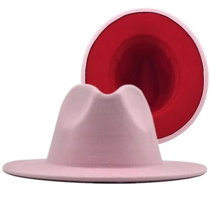 Nouveaux Chapeaux <span class=keywords><strong>Fedora</strong></span> Designer 2026 pour Femmes – Vente en Gros de Fédoras en Cuir à Large Bord Bicolores pour Hommes et Femmes - Product Image 6