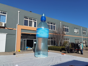 <span class=keywords><strong>Aero</strong></span> <span class=keywords><strong>Giant</strong></span> 5m Aiirtight Bouteille publicitaire gonflable pour la promotion de la marque Bouteille d'eau gonflable transparente avec lumière LED - Product Image 2