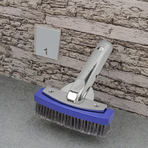 Brosse murale de haute qualité de 5 pouces avec manche en aluminium, outil de nettoyage de piscine écologique pour <span class=keywords><strong>spa</strong></span> et piscine, durable, <span class=keywords><strong>Poolstar</strong></span> P1406 - Product Image 2