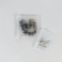 Sacs d'emballage en PVC givré avec fermeture éclair pour bijoux (colliers, boucles d'oreilles) et rangement, personnalisables avec logo, en EVA et PVC, petits pochettes Ziplcok en plastique
