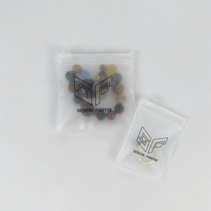 <span class=keywords><strong>Sacchetti</strong></span> in PVC con Cerniera Personalizzati con Logo, in EVA, per Anelli, Collane, Orecchini, Gioielli, Buste Piccole in <span class=keywords><strong>Plastica</strong></span> Smerigliata con Chiusura a Zip - Product Image 3