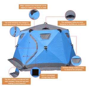 Tente de pêche pour la tente de pêche d'<span class=keywords><strong>hiver</strong></span> Camping activités de plein air Portable léger et étanche tente d'abri de pêche sur glace - Product Image 2