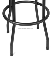 Ensemble de 3 pièces de Table de Pub, tabouret de Bar pour salle de jeux, table et chaises de pub en acier noir
