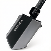 Pelle de survie portable en acier à haute teneur en carbone, outil de tranchette compact pour le camping, la randonnée et le creusement