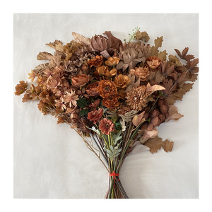 Loulan-Flores Artificiales <span class=keywords><strong>de</strong></span> <span class=keywords><strong>café</strong></span> oscuro Multicolor, orquídea para decoración <span class=keywords><strong>de</strong></span> boda - Product Image 2