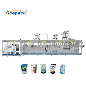 Fully automatic bubble type liquid washing soap doypack standup pouch filling packing fully auto line