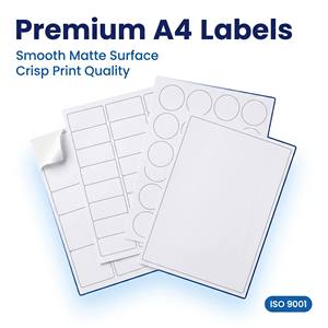 <span class=keywords><strong>Papier</strong></span> autocollant blanc imprimable A4 sans bois, à forte adhérence, pour l'inventaire d'entrepôt et la marquage des colis - Product Image 4