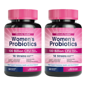 OEM ODM โปรไบโอติกสำหรับผู้หญิง 18 สายพันธุ์ 100 พันล้าน CFU ชนิดแคปซูล ช่วยบำรุงสุขภาพและสมดุลอารมณ์ของผู้หญิง - Product Image 1