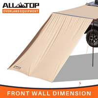 Auvent de voiture portable imperméable fabriqué en Chine, tente de toit pour 4x4 tout-terrain, semi-camping, couverture automatique en aluminium