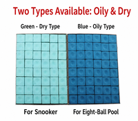 Gesso Triangolare per Stecca da Biliardo, Confezione Master da 144 Pezzi per Sale da Biliardo, Bar e Club di Snooker, Formula Oleosa Blu, Polvere Fine, Facile Applicazione
