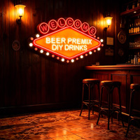 Dropshipping No MOQ Personalizar Señalización de bienvenida Acrílico Marquee Led Carta Sign Light LOGO Sign para publicidad comercial