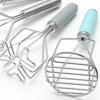 Écrase-pommes de terre manuel en acier inoxydable Tc Kitchen Tool pour la préparation de la nourriture pour bébés et la purée de pommes de terre