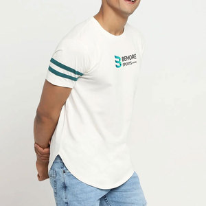 Camiseta de Tela de Primera Calidad para Hombre, el Mejor Diseño, 100% Algodón, Precio al por Mayor, MOQ Bajo, la Mejor Camiseta de Tela en Venta - Product Image 2